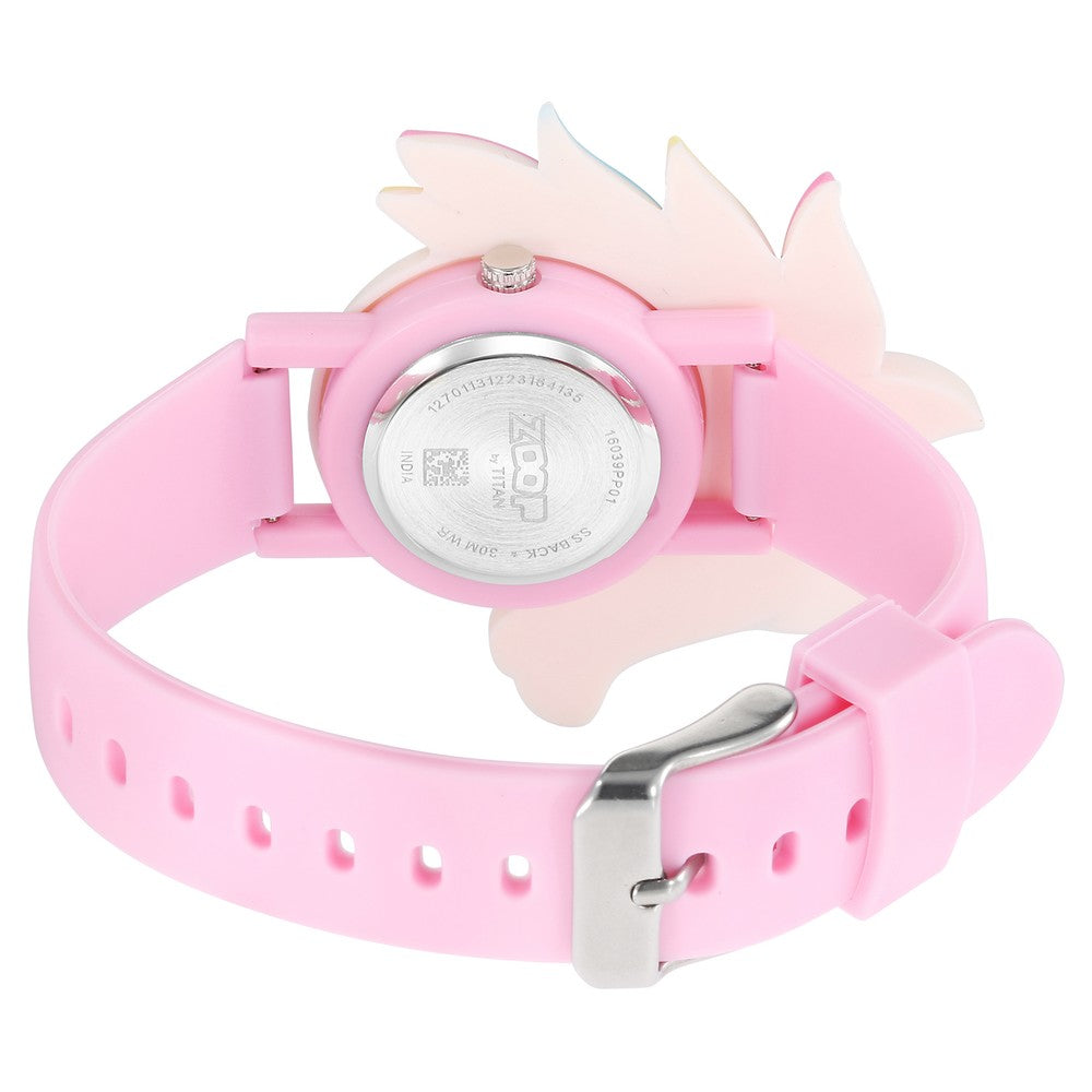 Zoop By Titan Friends from Nature Quartz Analog Pink Dial Polyurethane Strap Watch for Kids