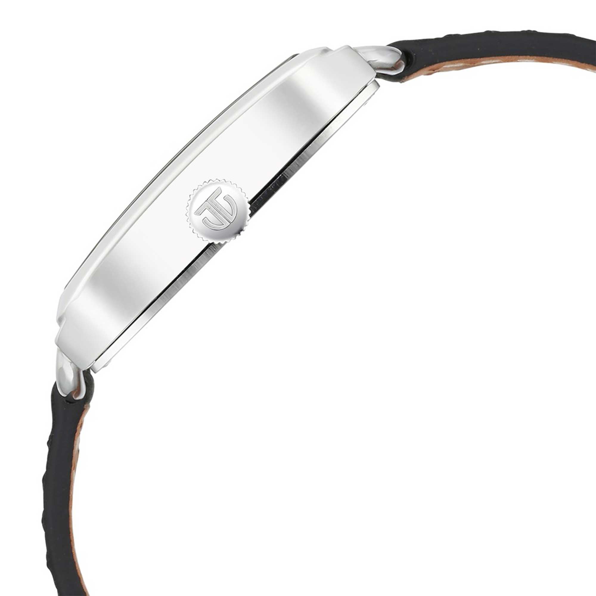 Titan Retro Revive Quartz Analog White Dial Leather Strap for Men