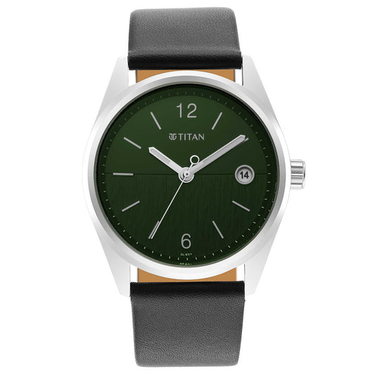 Neo Green Dial Analog with Date Watch for Men