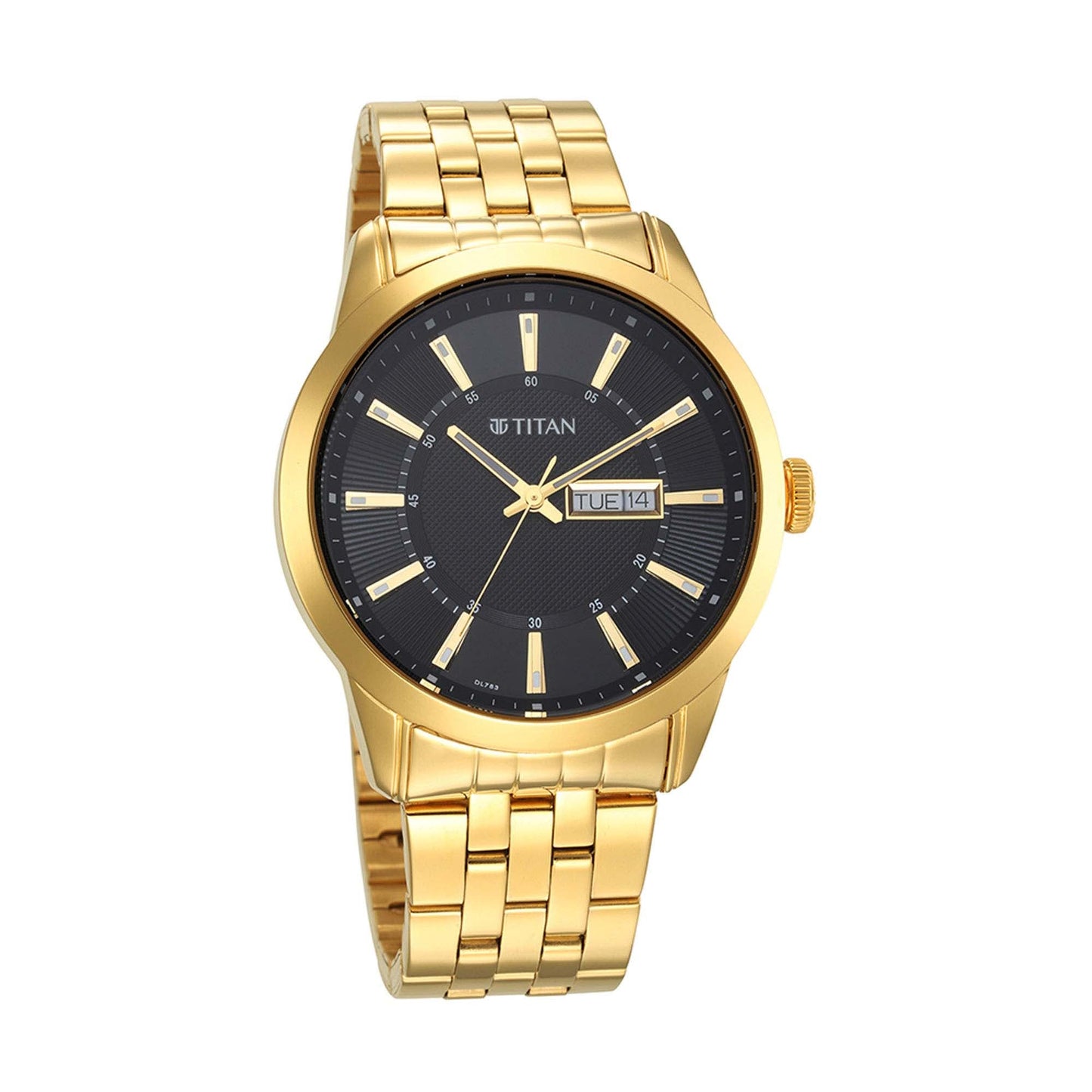 Titan Regalia Opulent Champagne Dial Analog Stainless Steel Strap watch for Men
