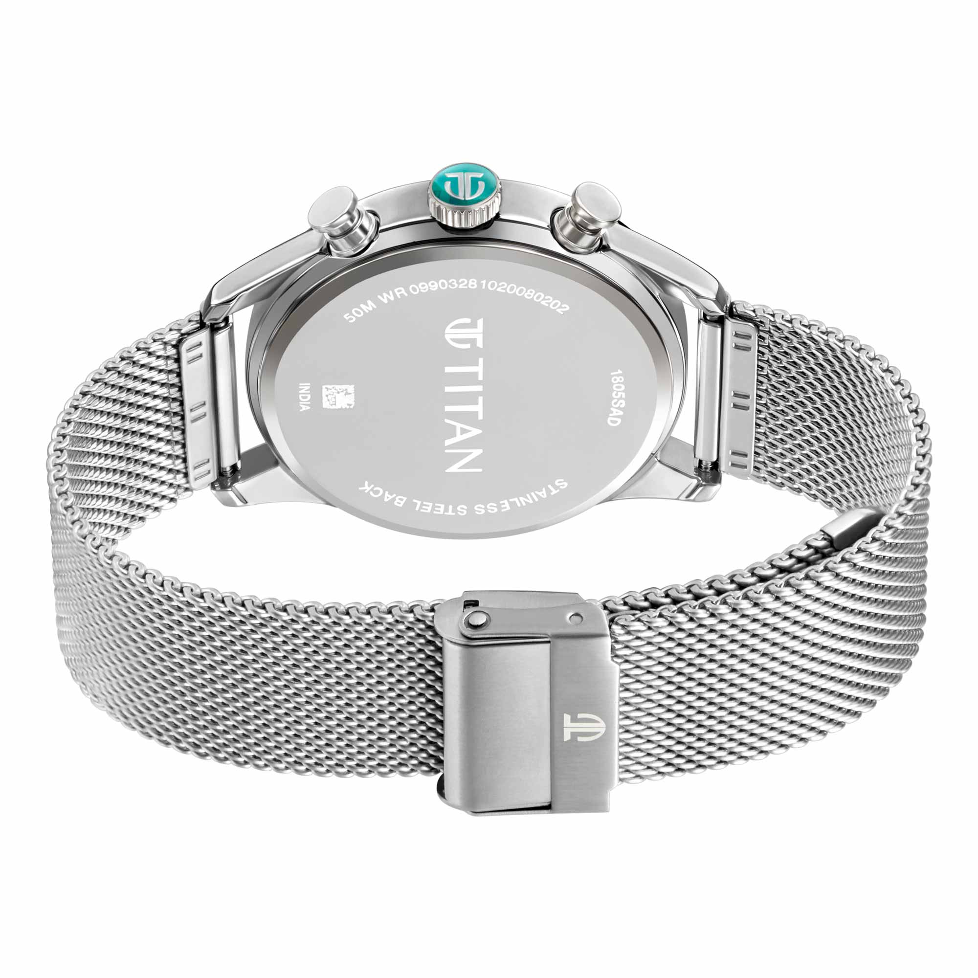 Titan Elmnt Analog Stainless Steel Strap watch for Men