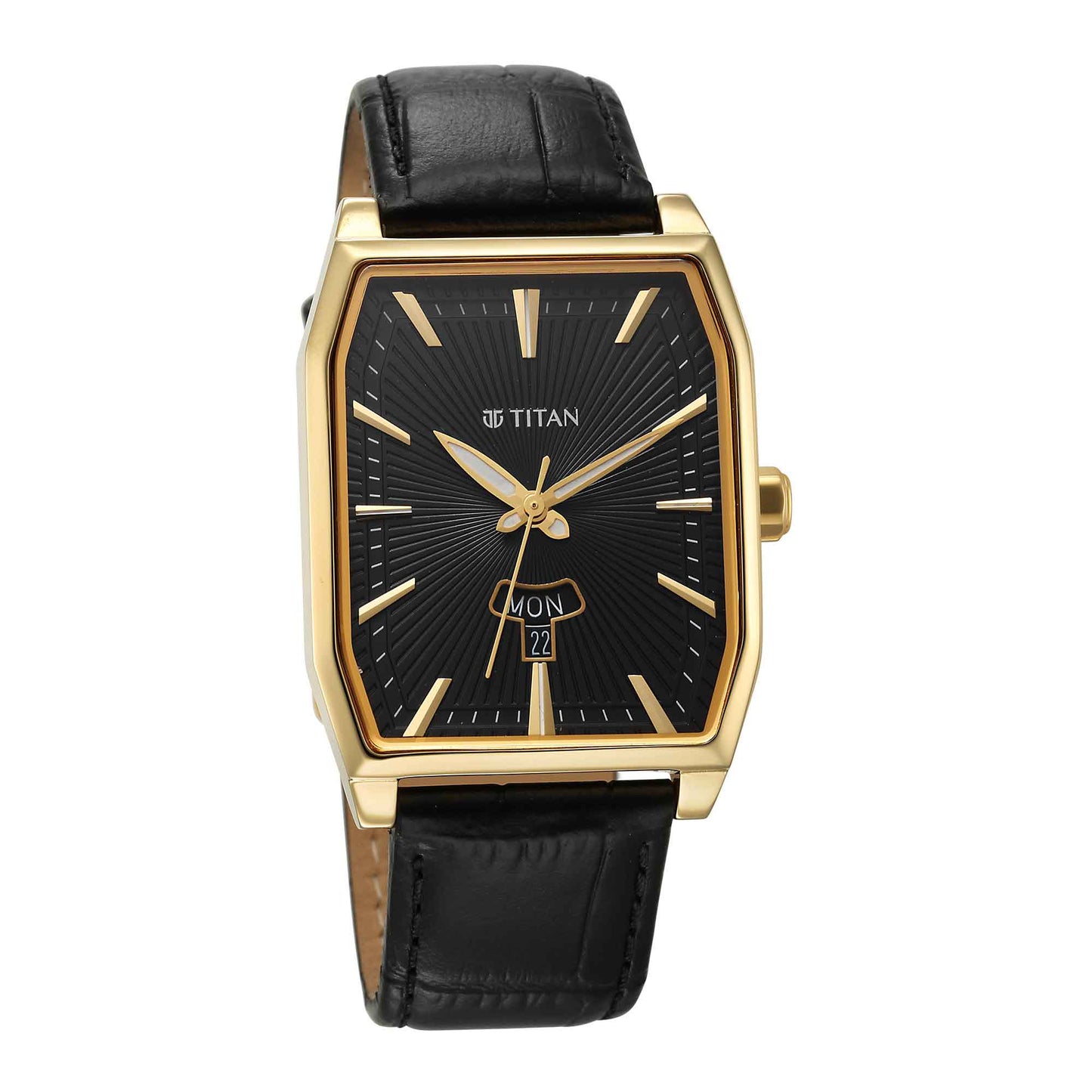 Titan Regalia Opulent Black Dial Watch for Men