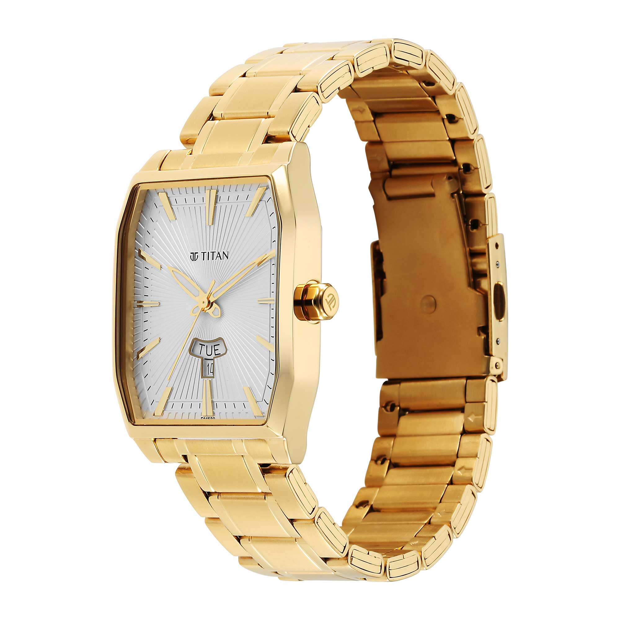 Titan Regalia Opulent White Dial Watch for Men