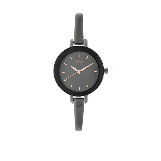 Titan Raga Viva Anthracite Dial Women Watch With Metal Strap