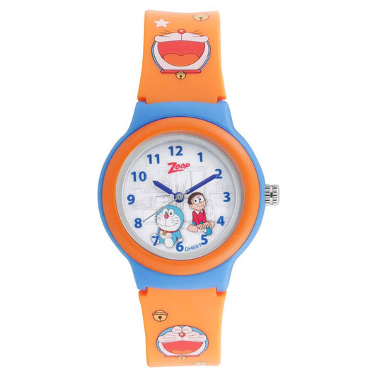 Zoop By Titan Quartz Analog White Dial PU Strap Watch for Kids