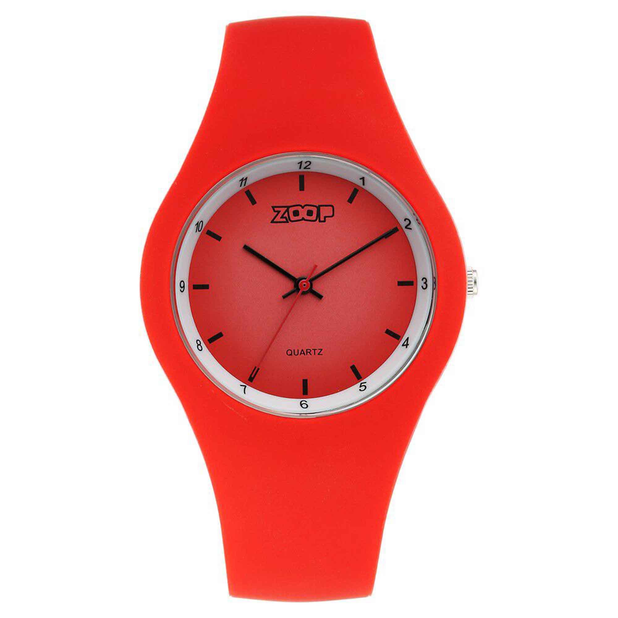 Zoop By Titan Pop Integrated Quartz Analog Red Dial Silicone Strap Watch for Kids 26031PP04