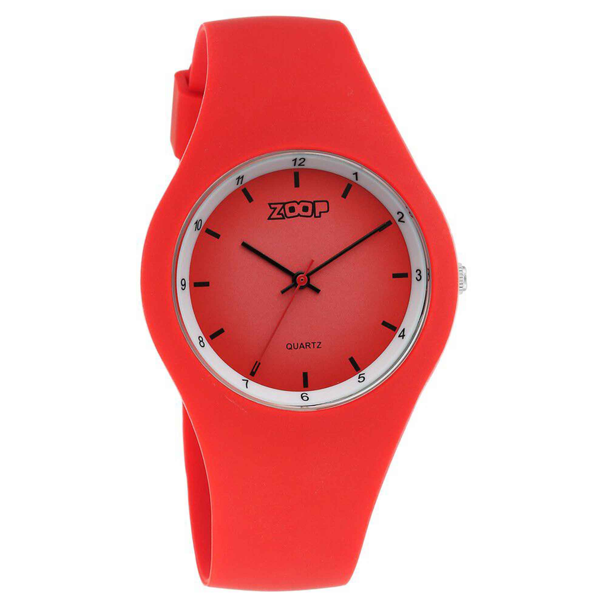 Zoop By Titan Pop Integrated Quartz Analog Red Dial Silicone Strap Watch for Kids 26031PP04