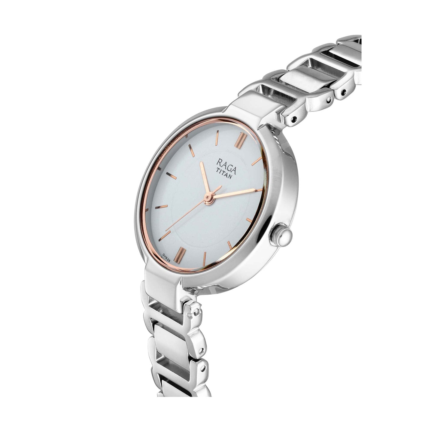 Titan Raga Viva White Dial Analog Metal Strap watch for Women