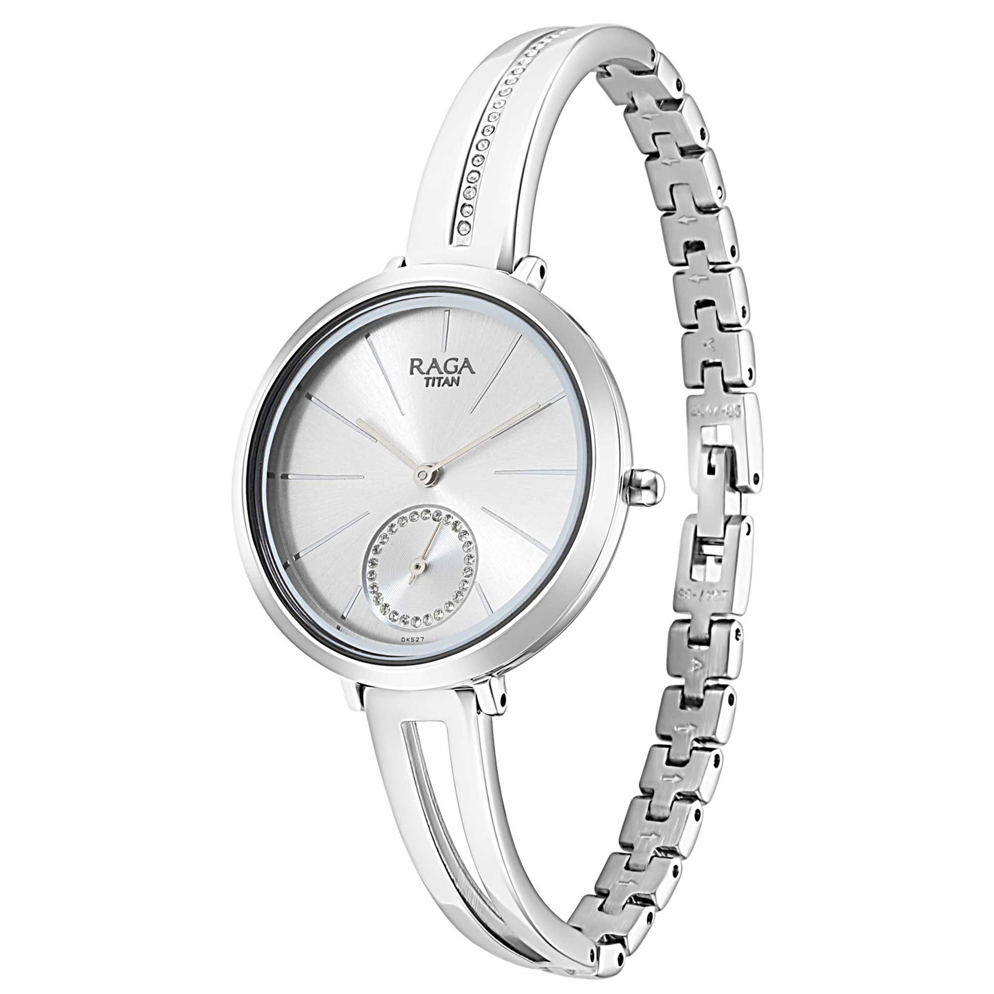 Titan Raga Viva Silver Dial Women Watch With Metal Strap