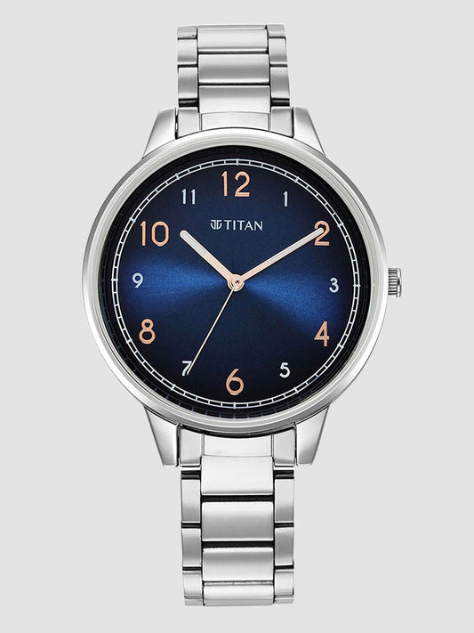 Titan Trendsetters Blue Dial Women Watch With Stainless Steel Strap