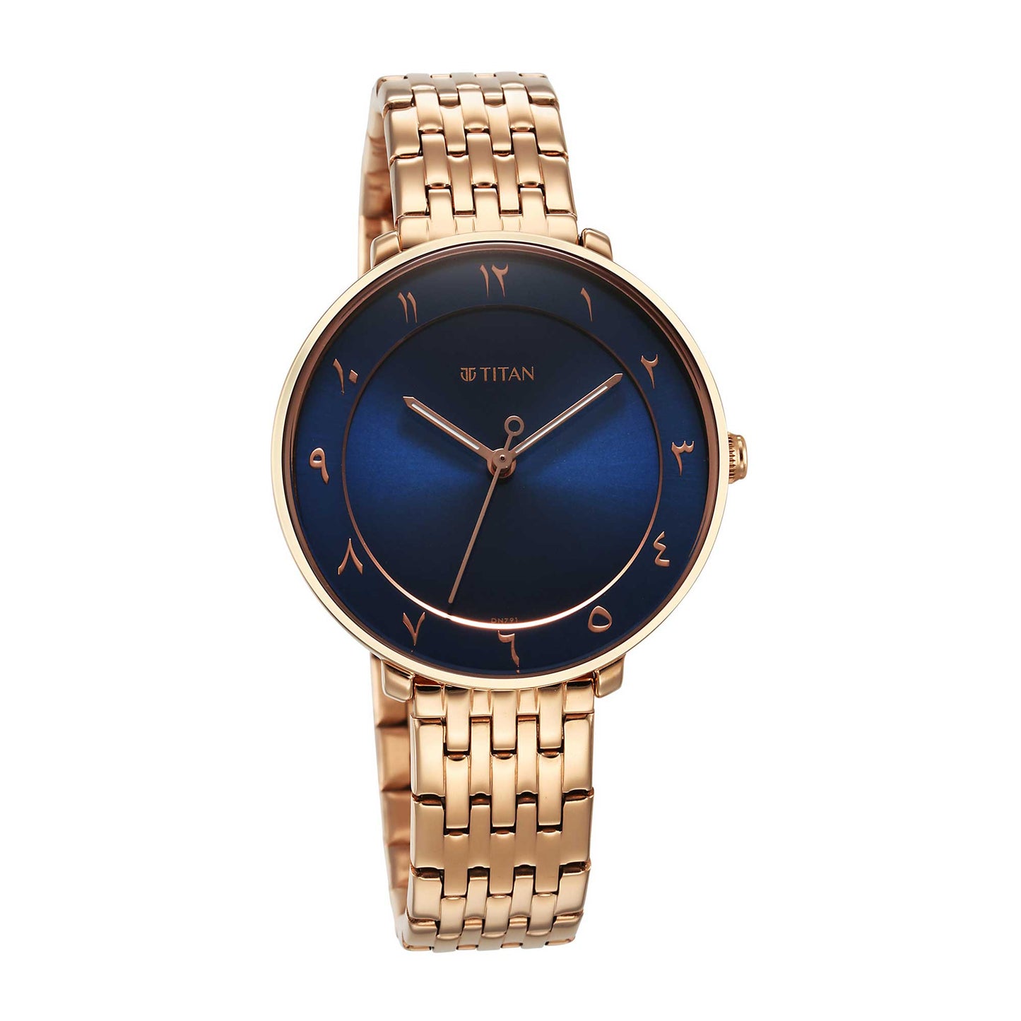 Titan Marhaba Blue Dial Analog Stainless Steel Strap watch for Women