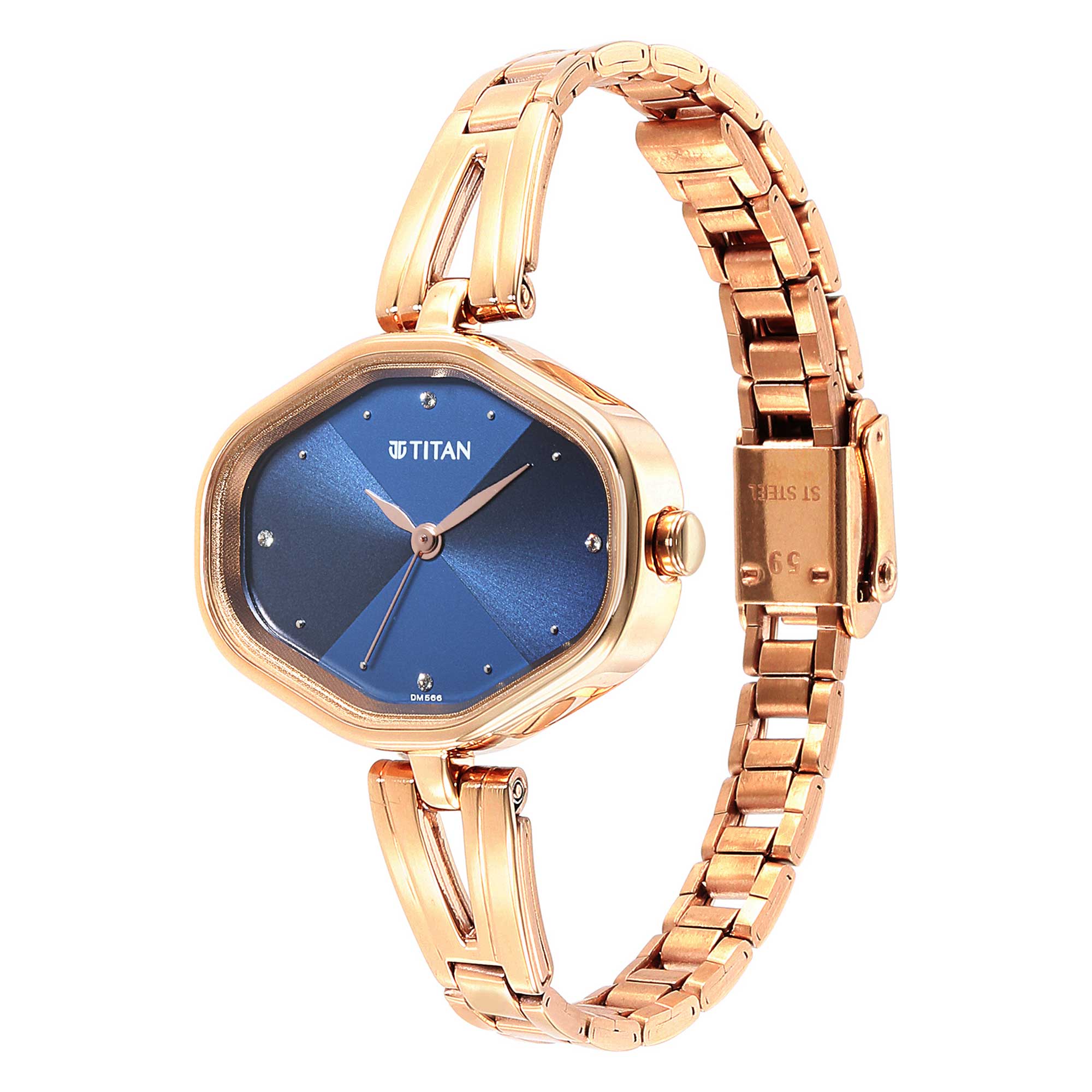 Women Karishma Blue Dial Metal Strap Watch