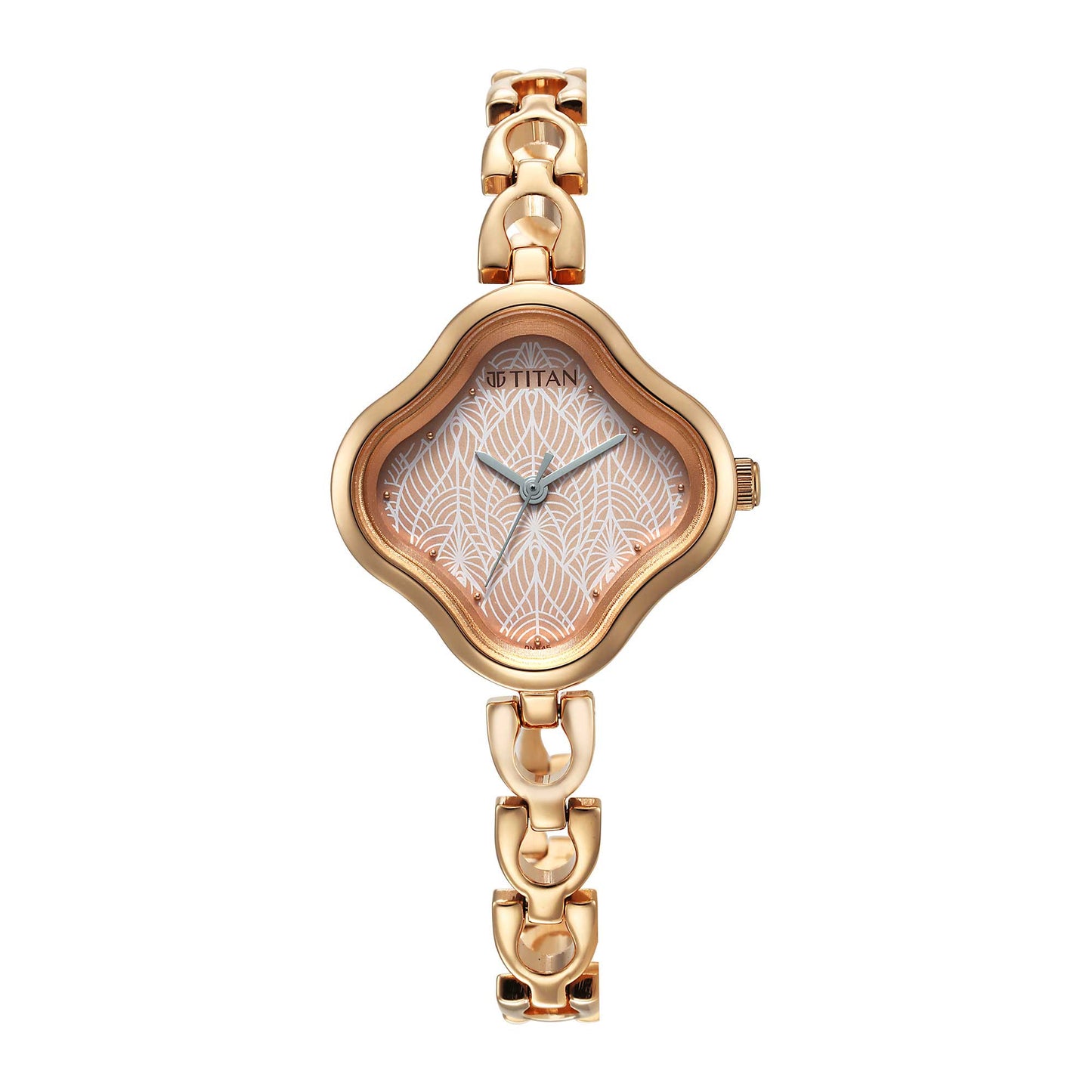 Titan Karishma Rose Gold Analog Metal Strap Watch for Women