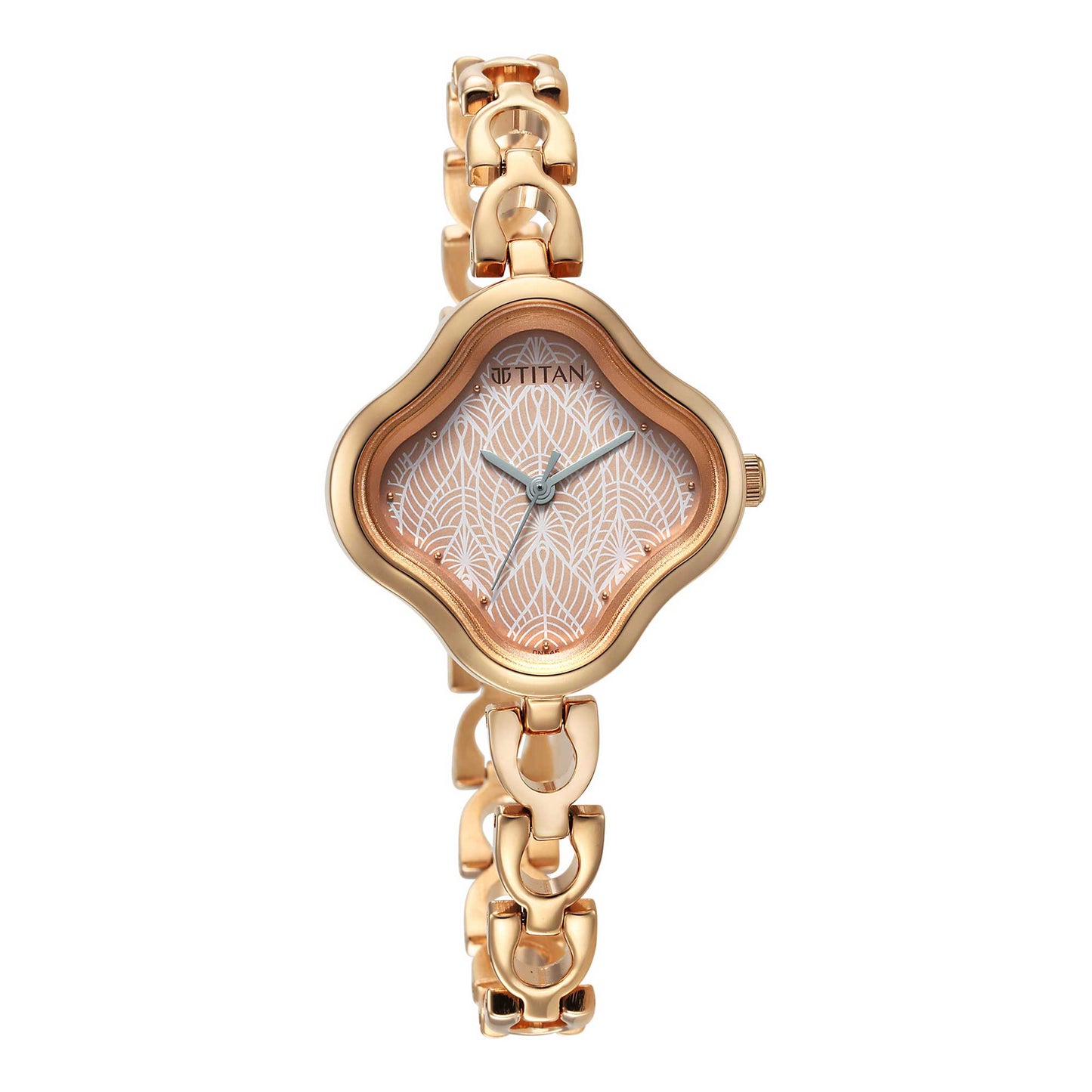 Titan Karishma Rose Gold Analog Metal Strap Watch for Women