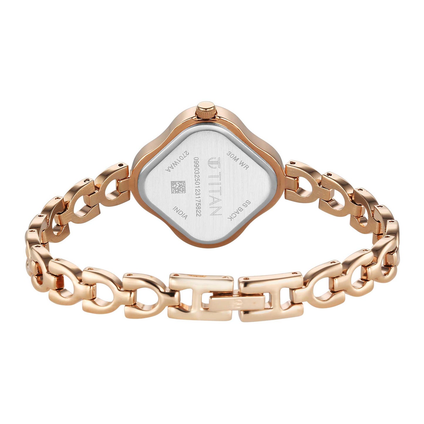 Titan Karishma Rose Gold Analog Metal Strap Watch for Women