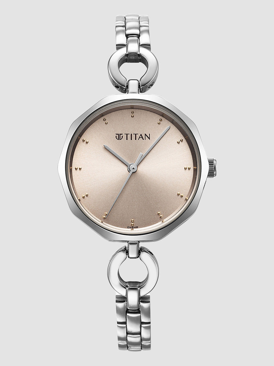 Titan Karishma Silver Dial Watch for Women 2702SM01