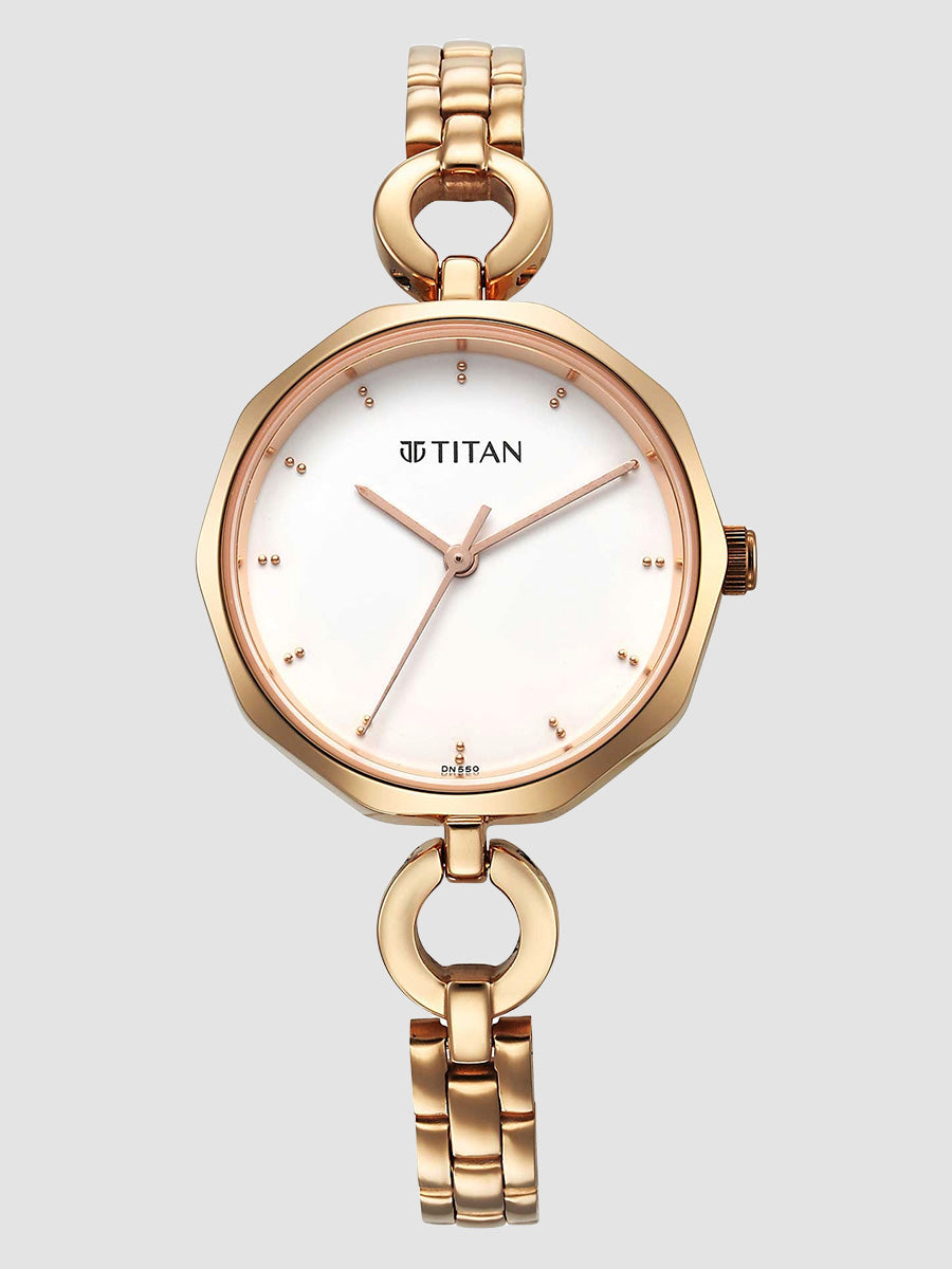 Titan Karishma White Dial Watch for Women 2702WM01