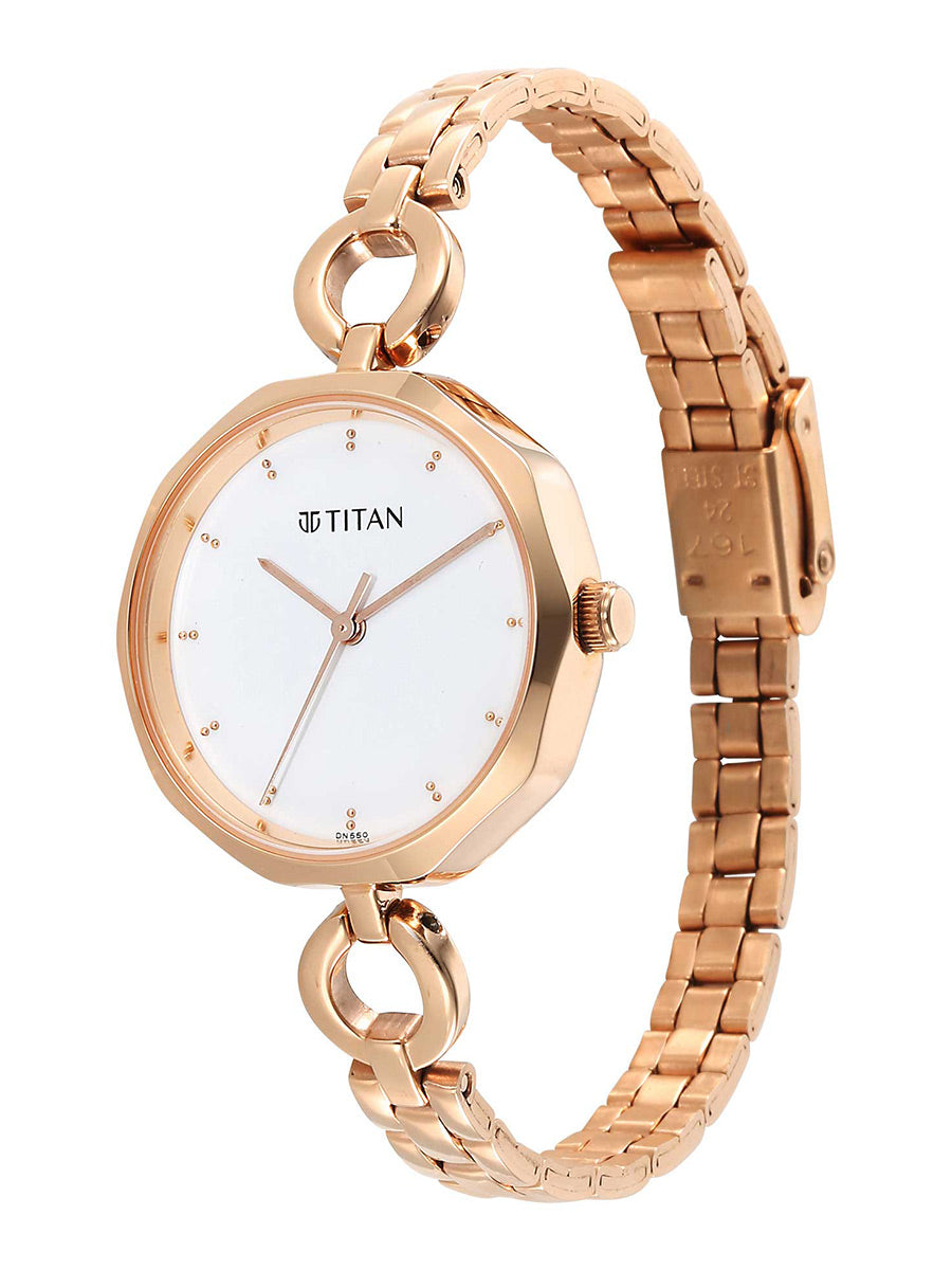 Titan Karishma White Dial Watch for Women 2702WM01