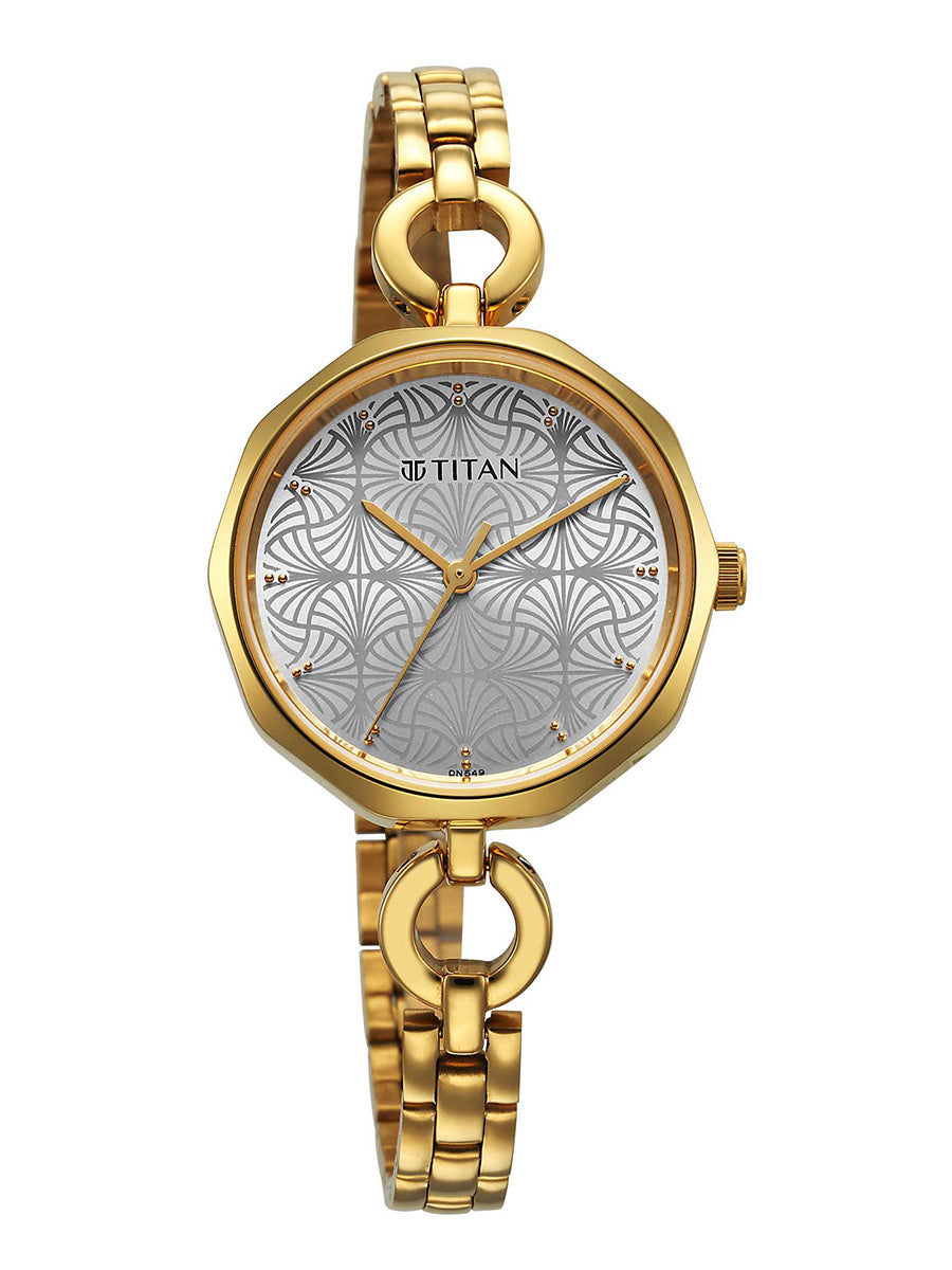 Titan Karishma Silver Dial Watch for Women 2702YM01