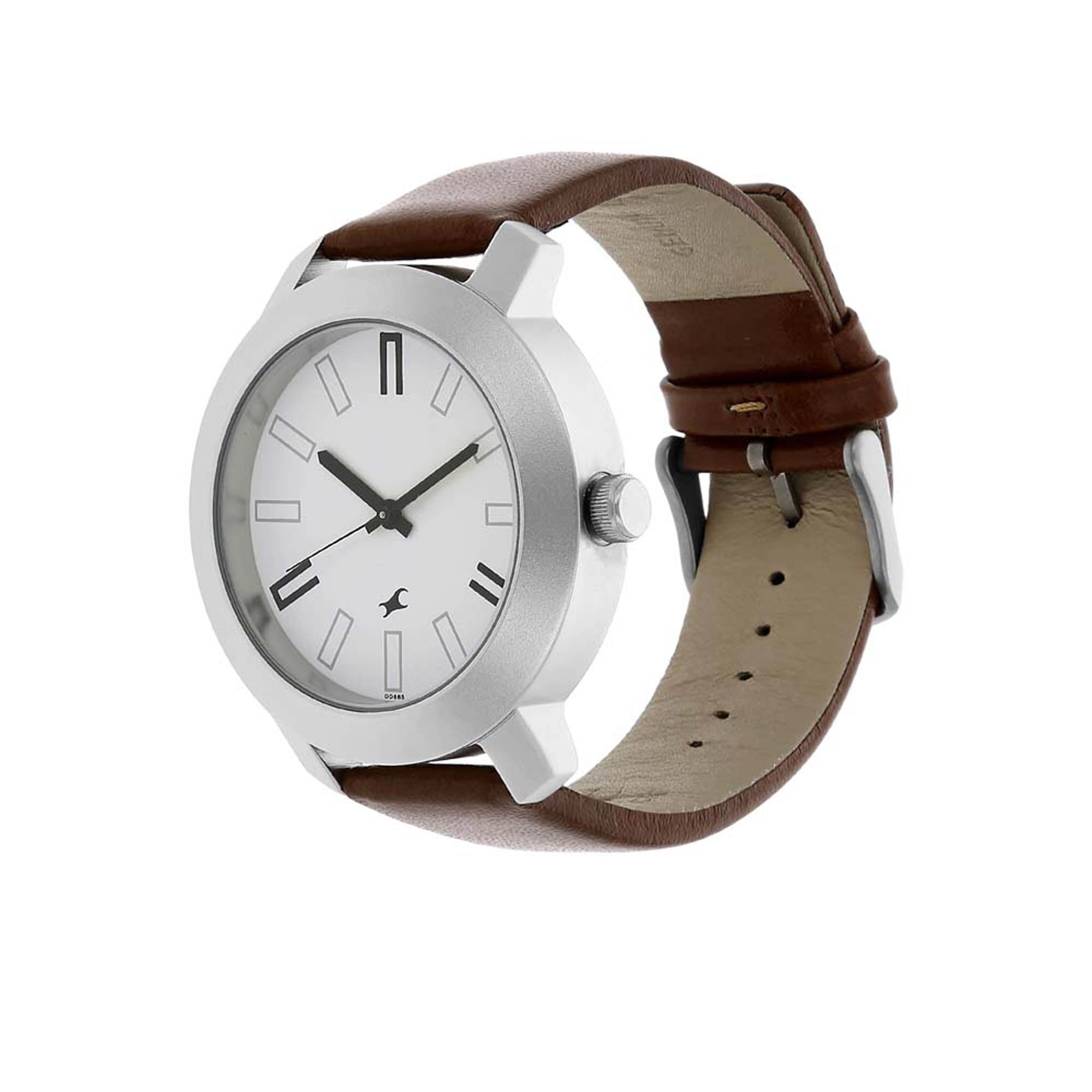 Fastrack Quartz Analog White Dial Leather Strap Watch for Guys Nepal Trade Network Pvt. Ltd