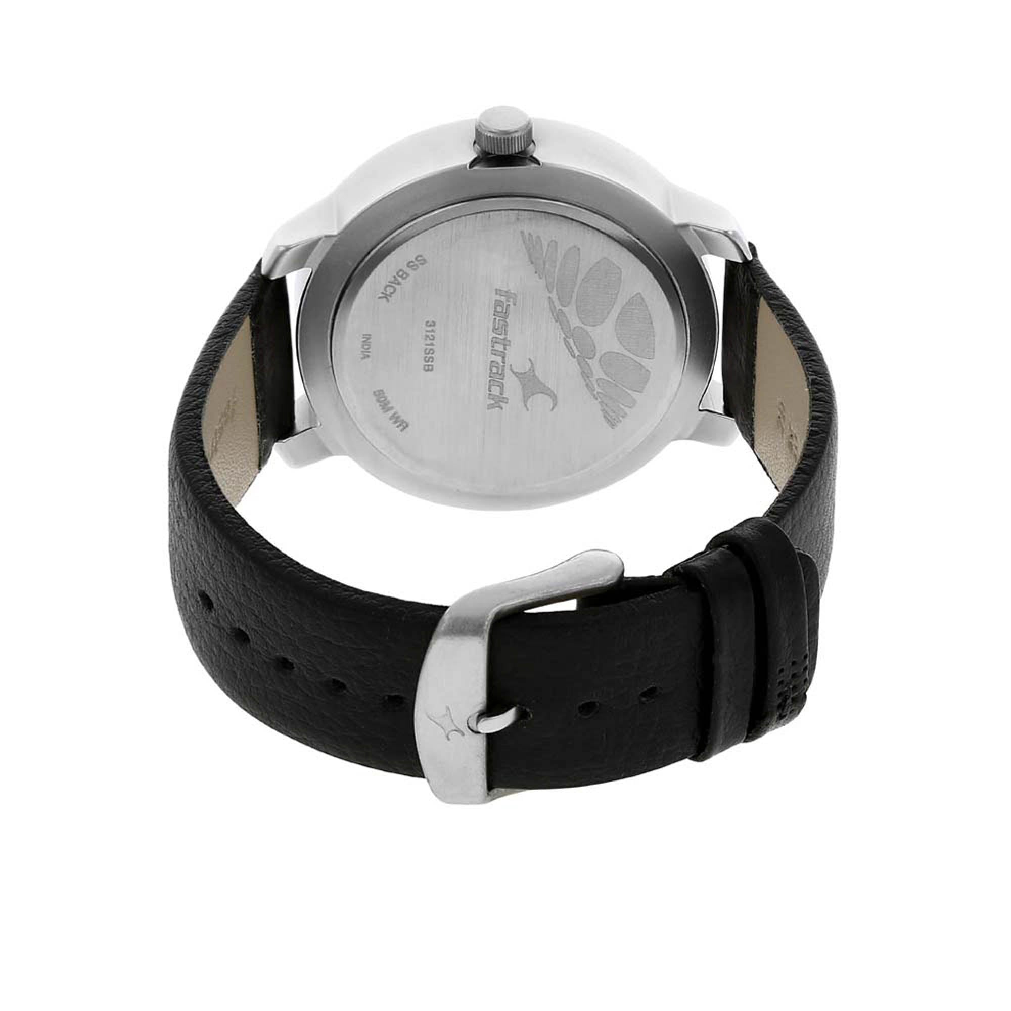 Fastrack Quartz Analog Grey Dial Leather Strap Watch for Guys Nepal Trade Network Pvt. Ltd