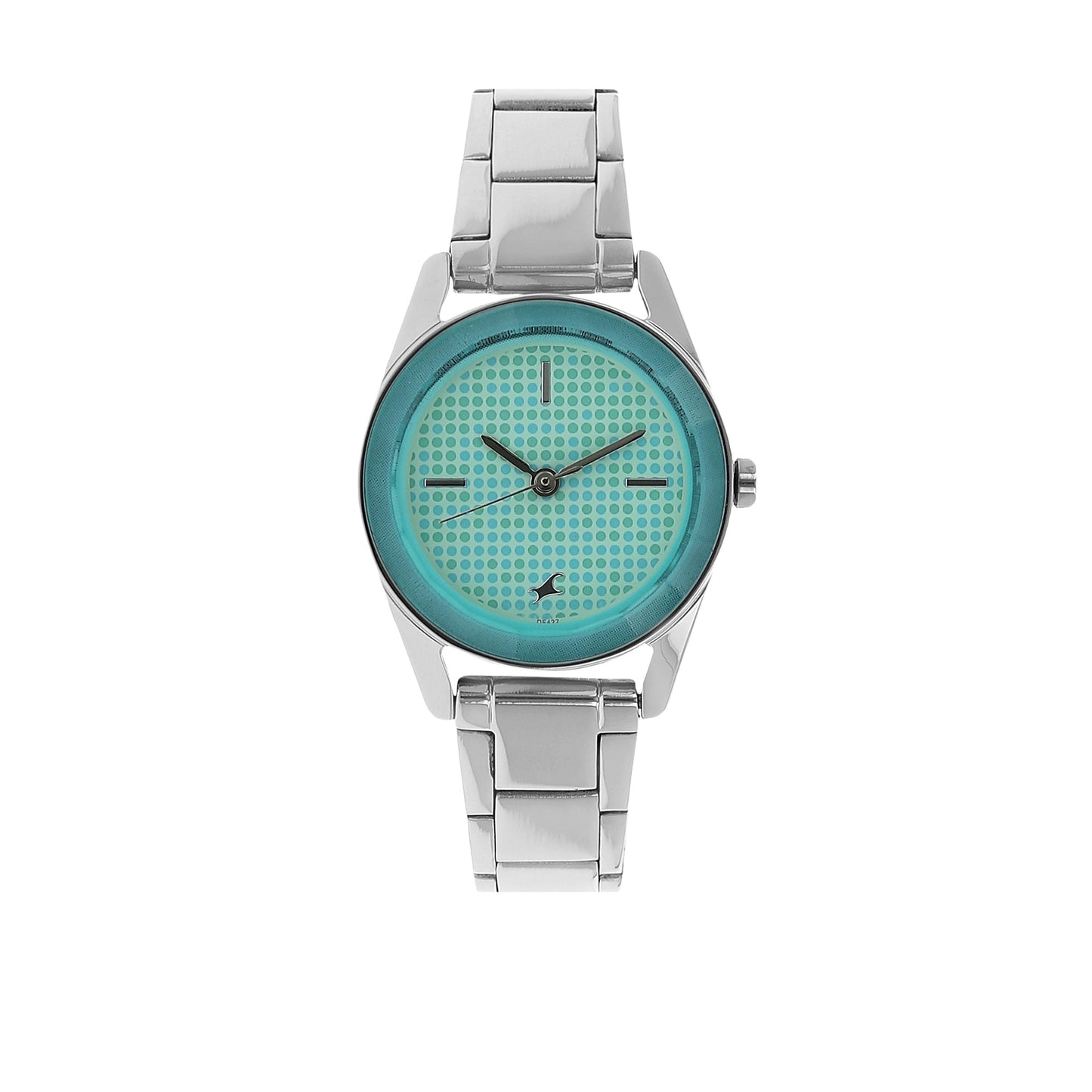 Fastrack Quartz Analog Green Dial Stainless Steel Strap Watch for Girls