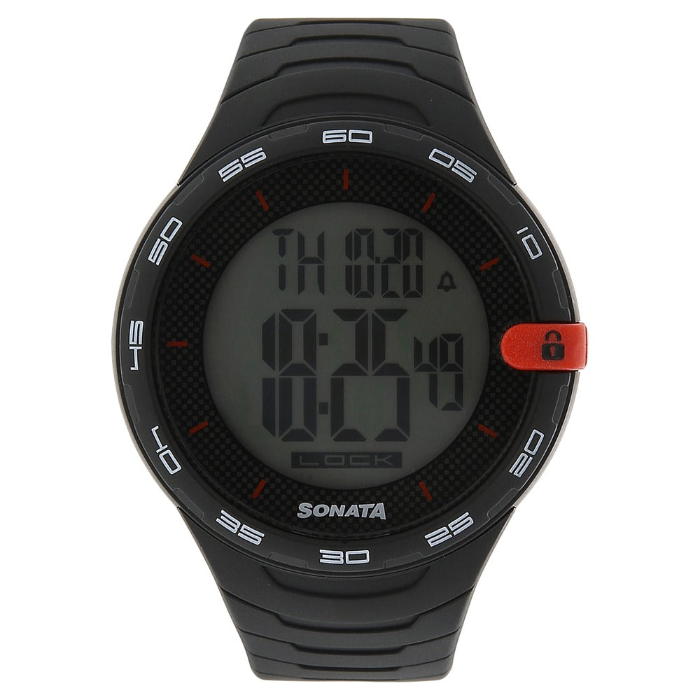 SF Digital Dial Plastic Strap Watch for Men