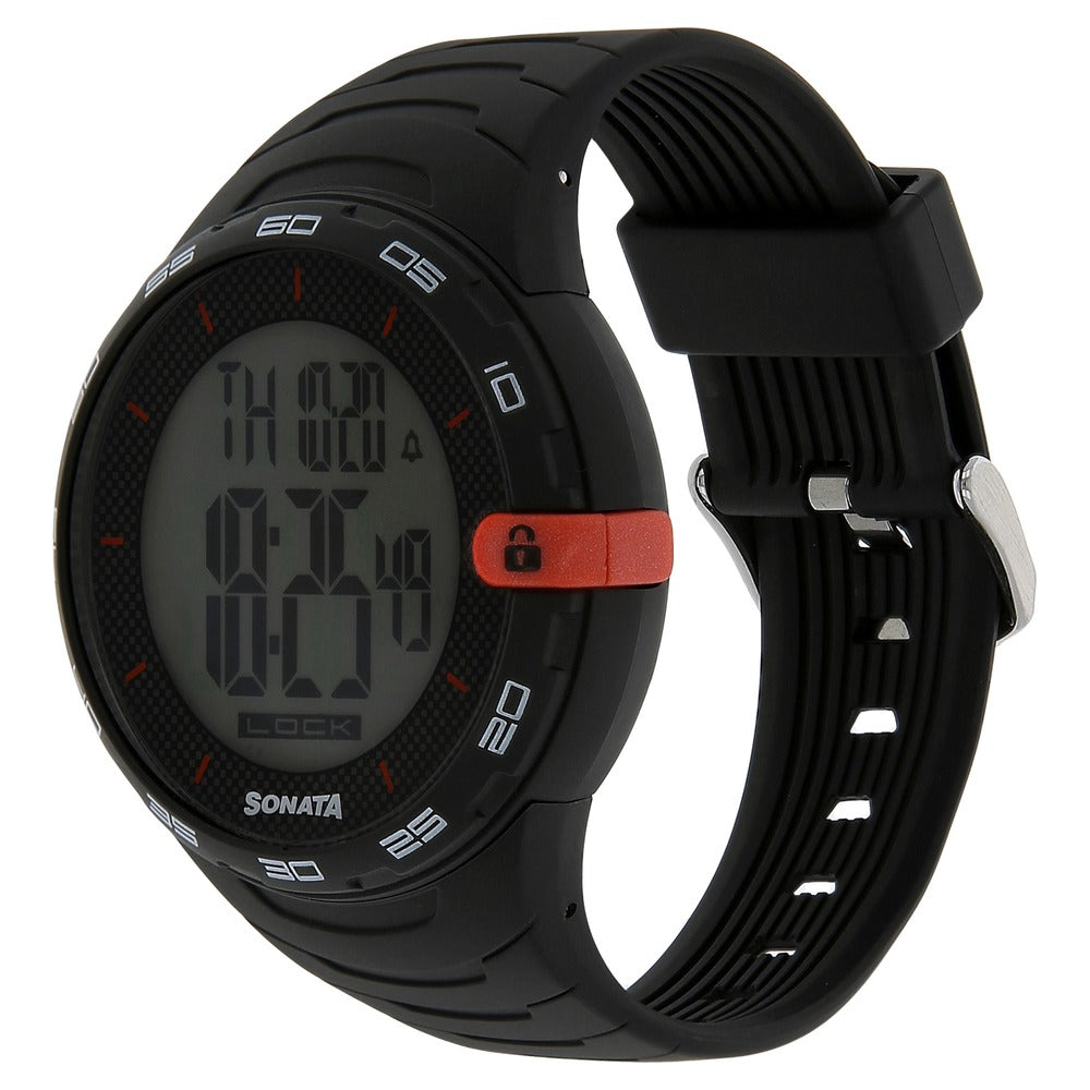 SF Digital Dial Plastic Strap Watch for Men