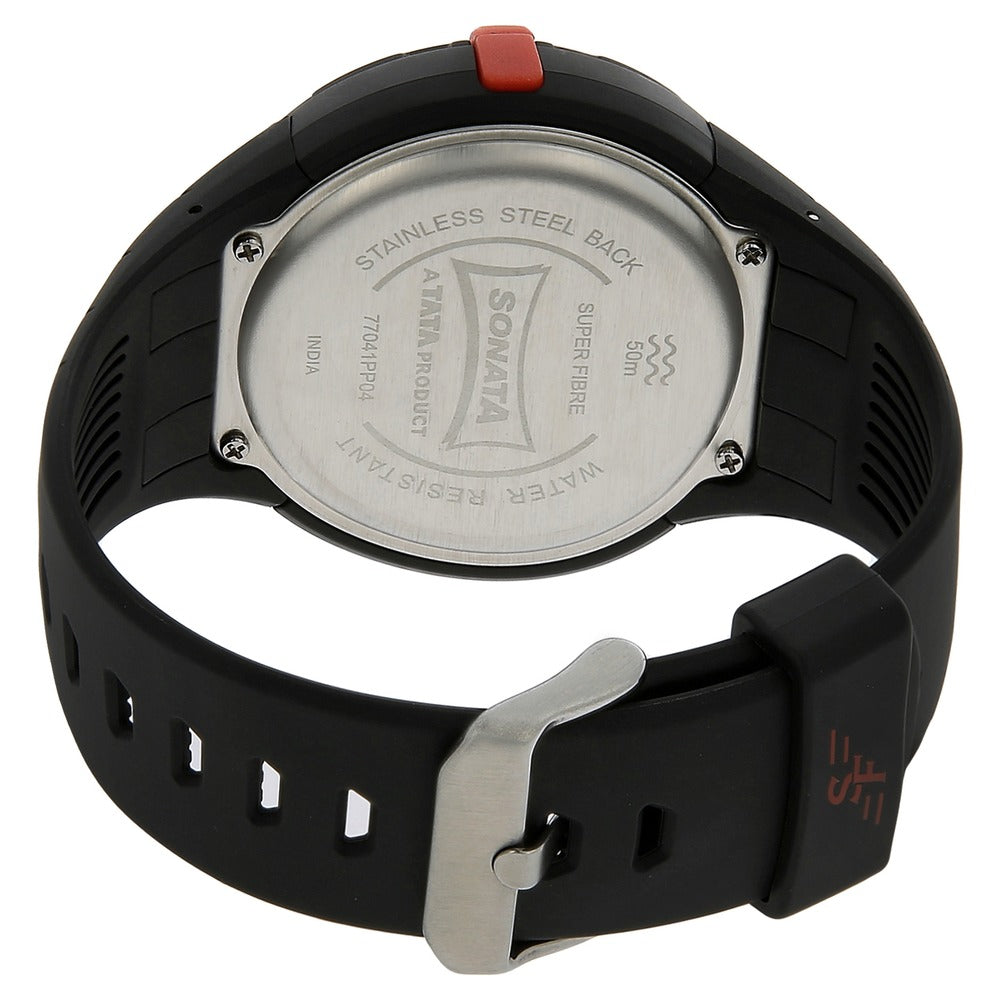 SF Digital Dial Plastic Strap Watch for Men