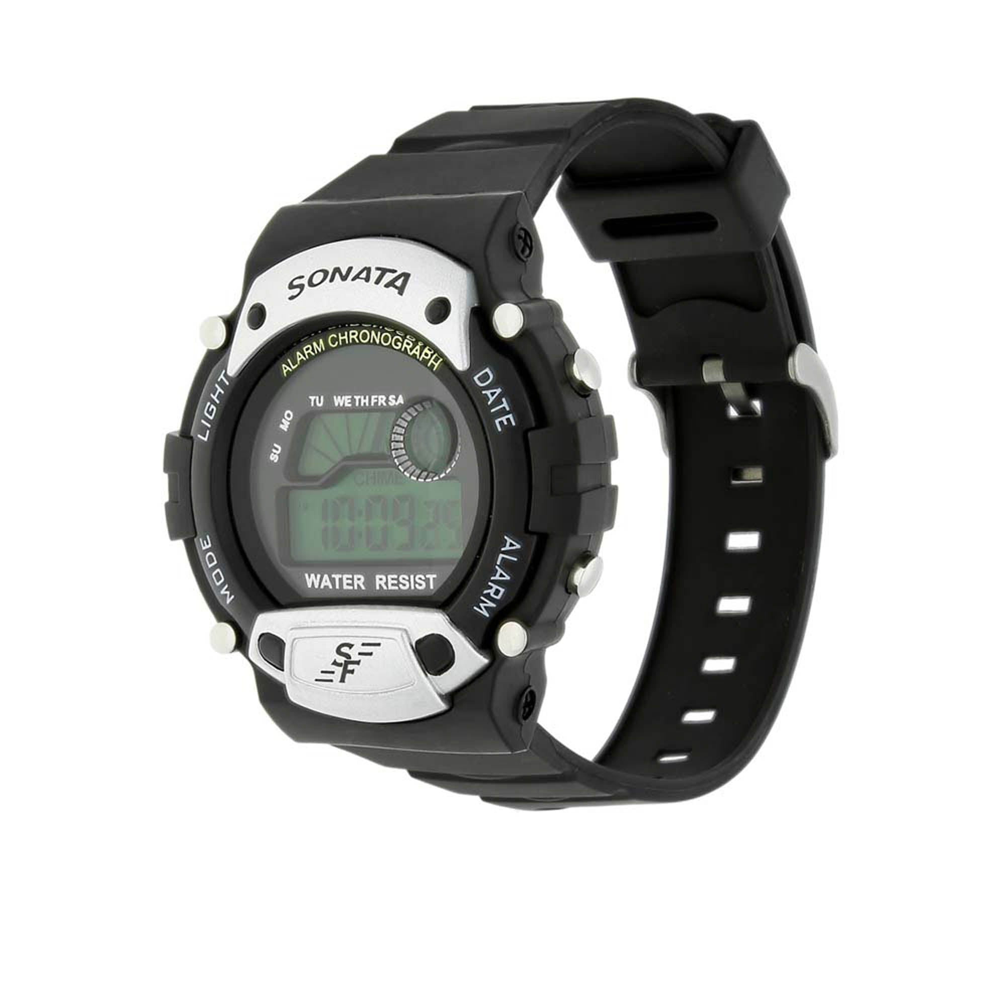 SF Digital Dial Plastic Strap Watch for Men