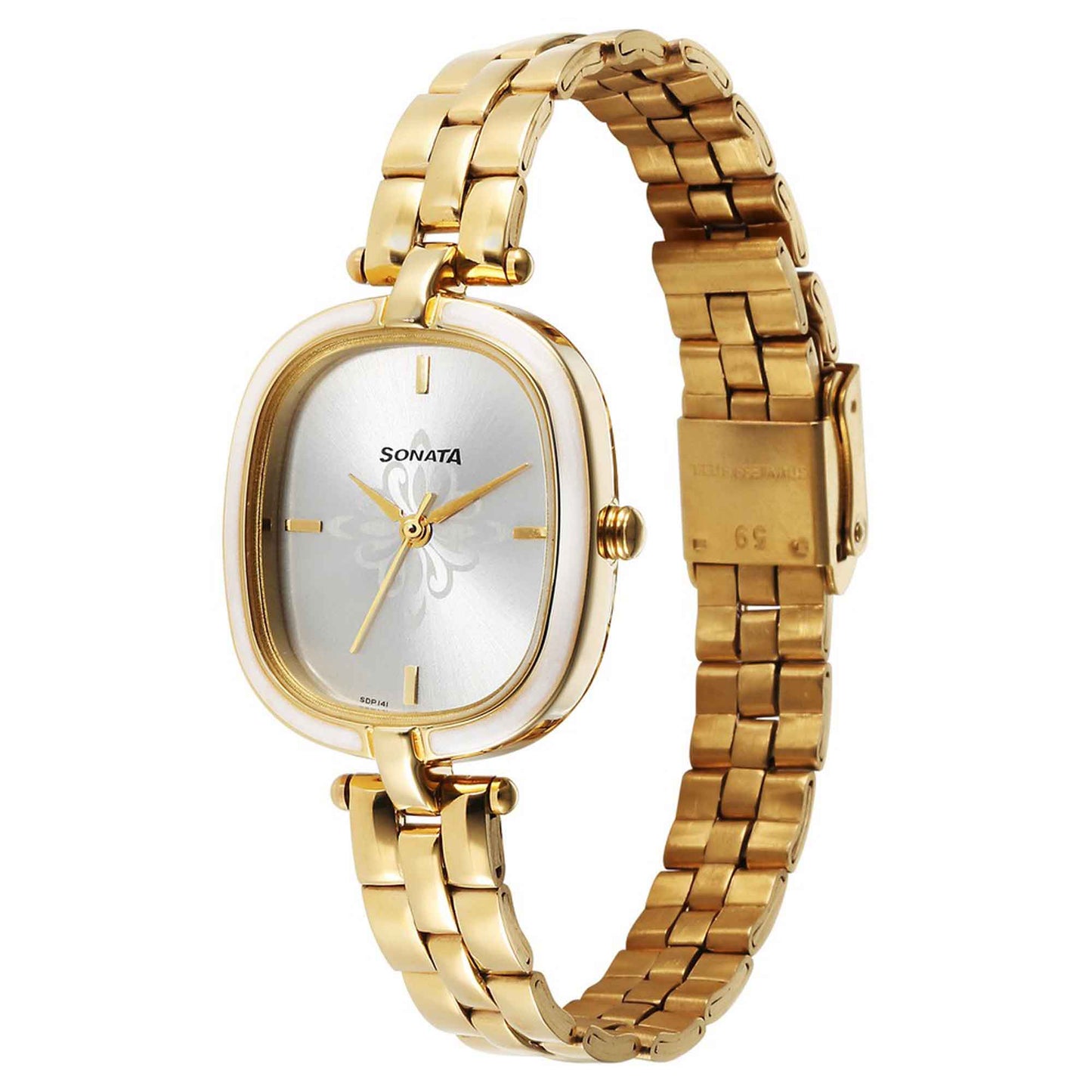 Sonata Utsav Silver Dial Watch for Women