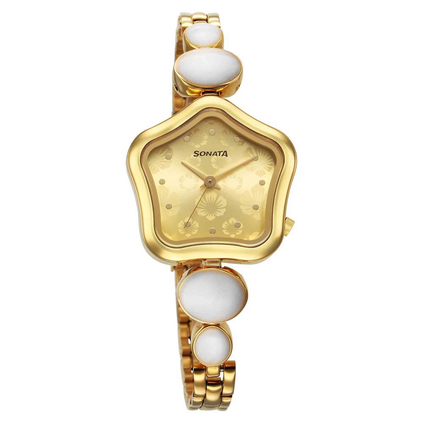 Sonata Utsav Champagne Dial Watch for Women