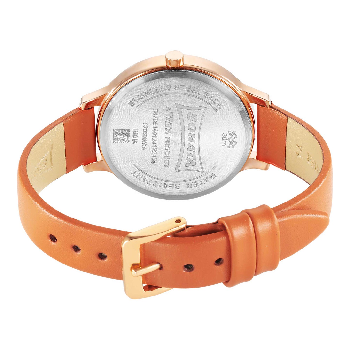 Sonata Play Orange Dial Watch for Women