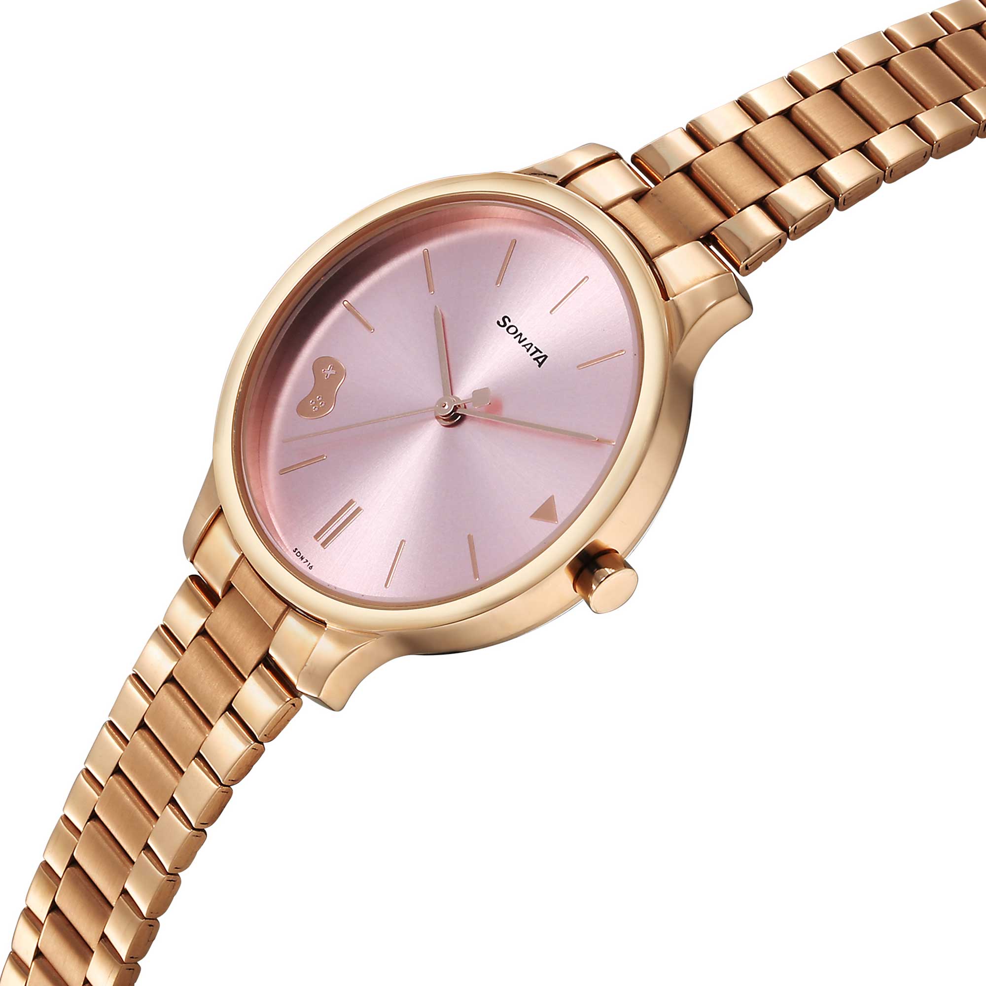 Sonata Play Pink Dial Watch for Women