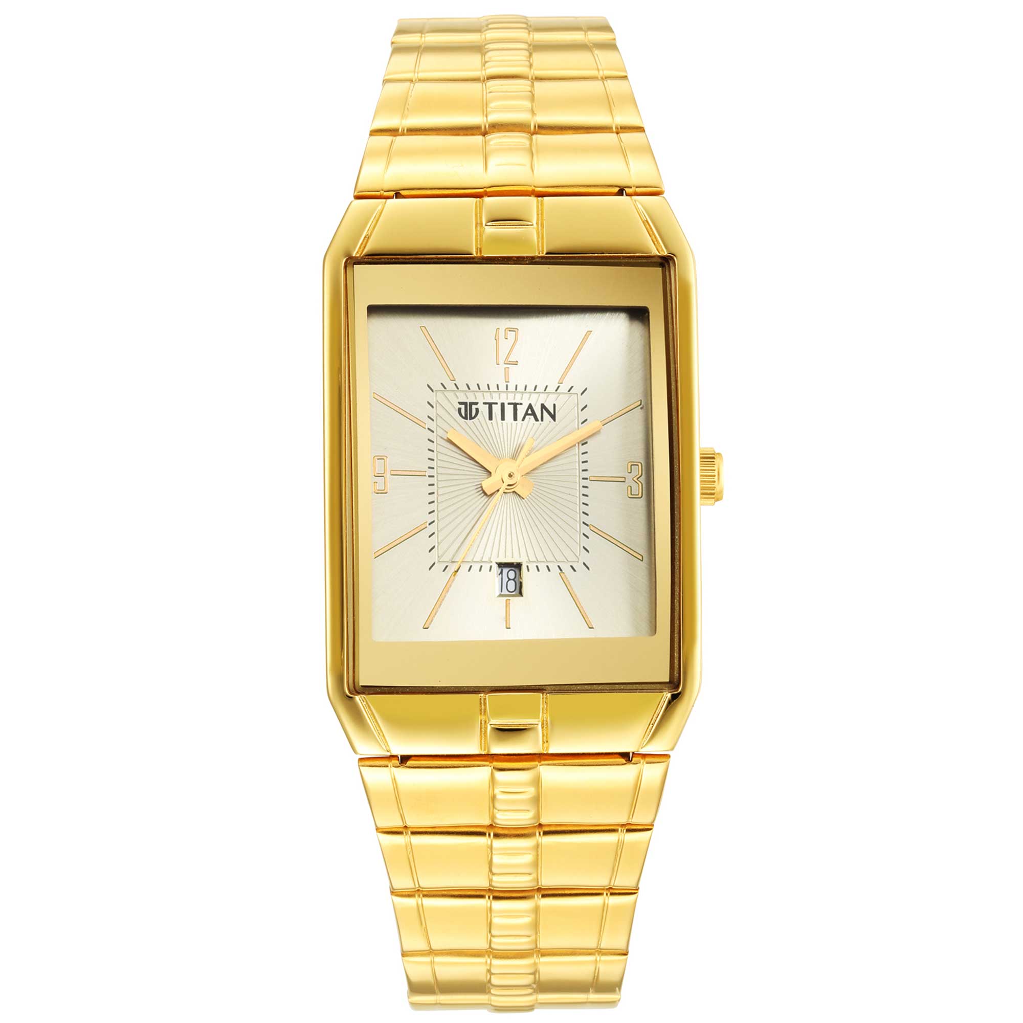 Titan Karishma Analog Champagne Dial Watch for Men