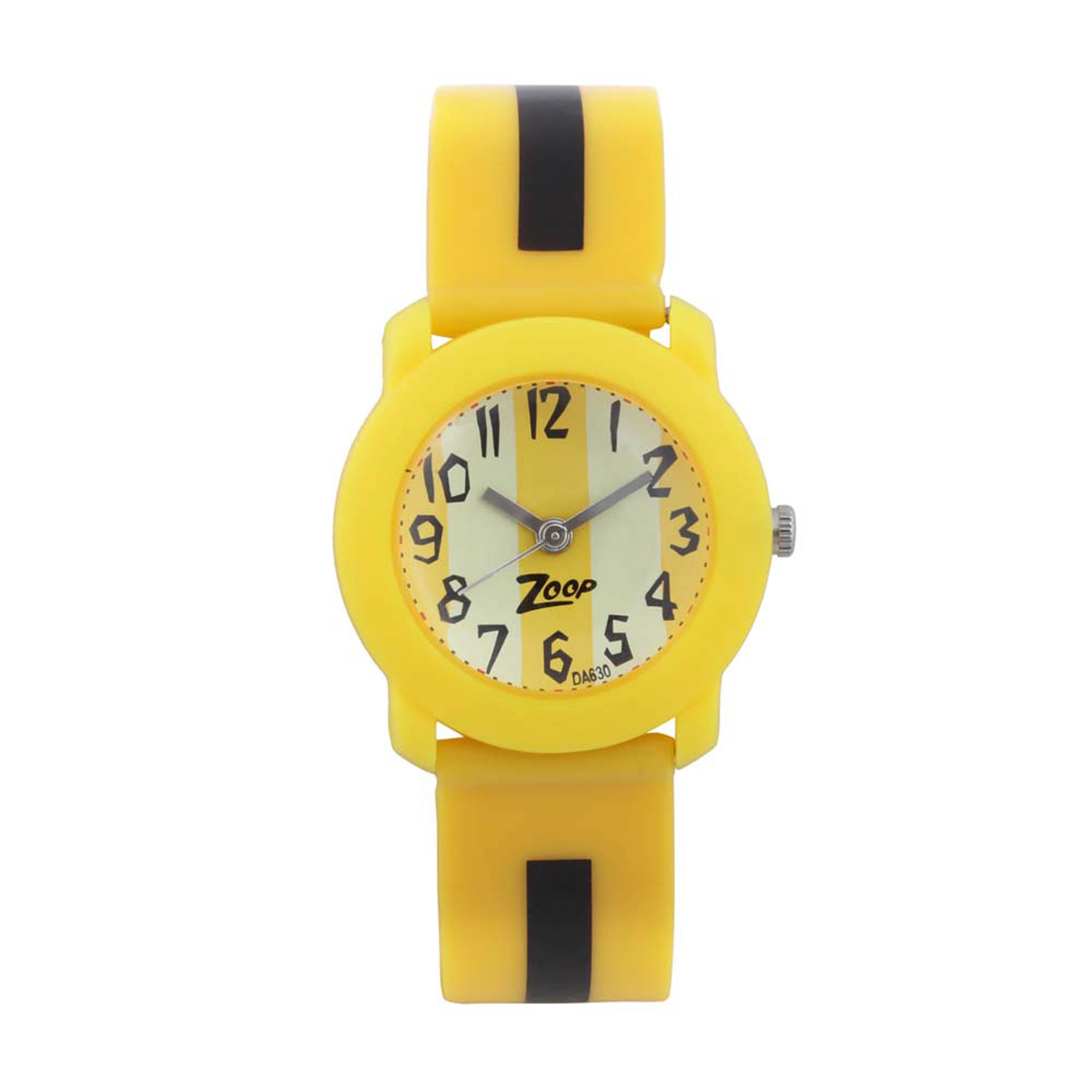 Zoop By Titan Quartz Analog Yellow Dial PU Strap Watch for Kids