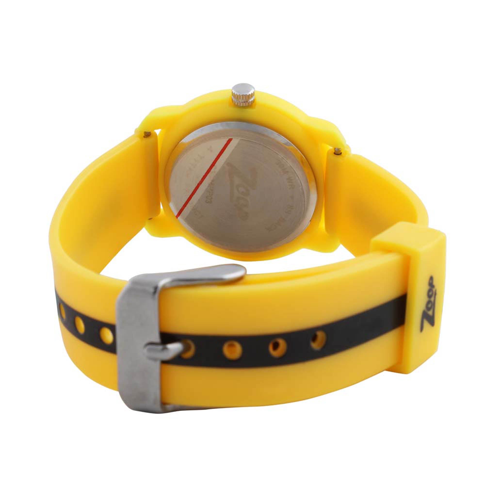 Zoop By Titan Quartz Analog Yellow Dial PU Strap Watch for Kids