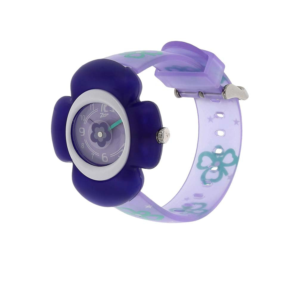 Zoop By Titan Quartz Analog Purple Dial PU Strap Watch For Kids