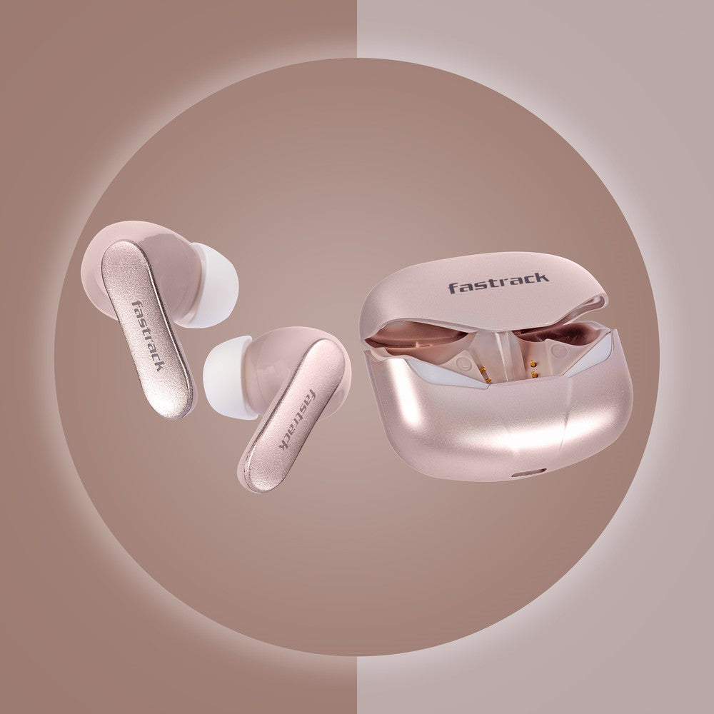 Reflex Tunes Truly Wireless Rose Gold Ear Buds with 24 Hrs battery life