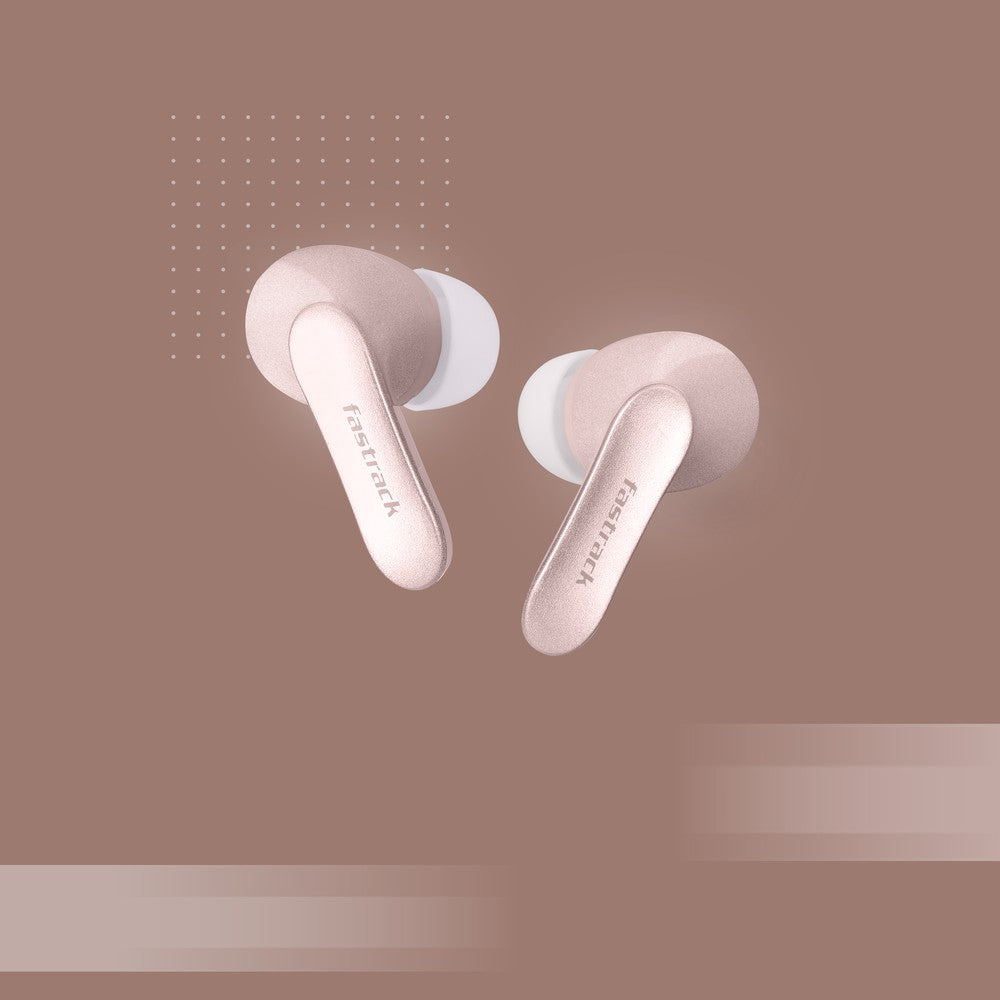 Reflex Tunes Truly Wireless Rose Gold Ear Buds with 24 Hrs battery life