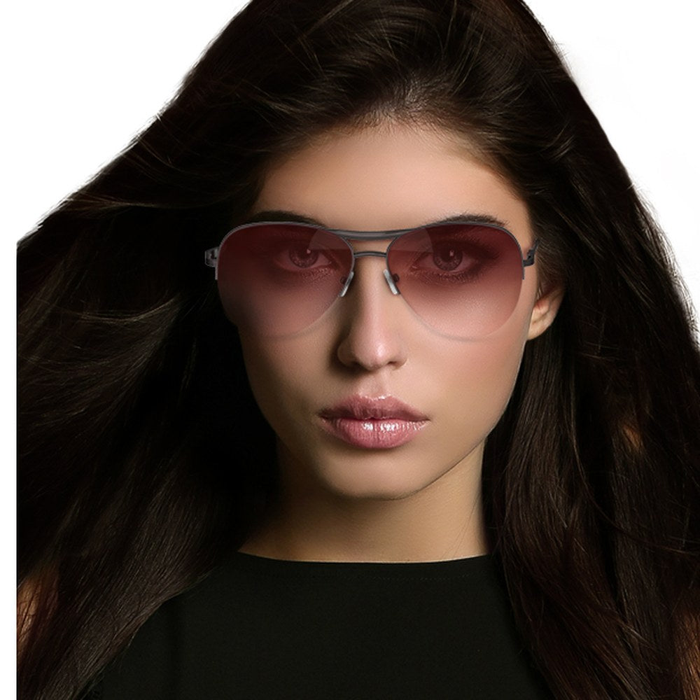 Grey Aviator Women Sunglasses