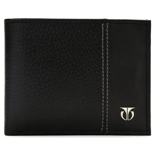 Black Leather Bifold Wallet