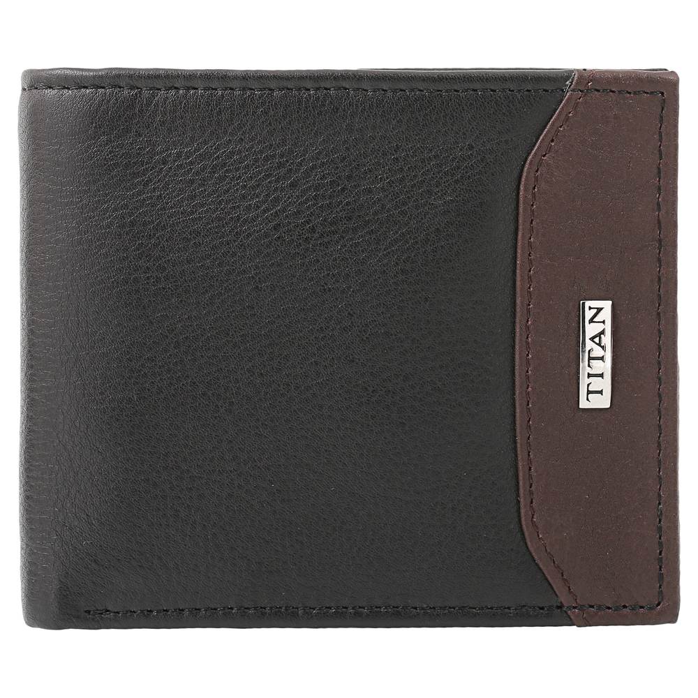 Black Leather Bifold Wallet