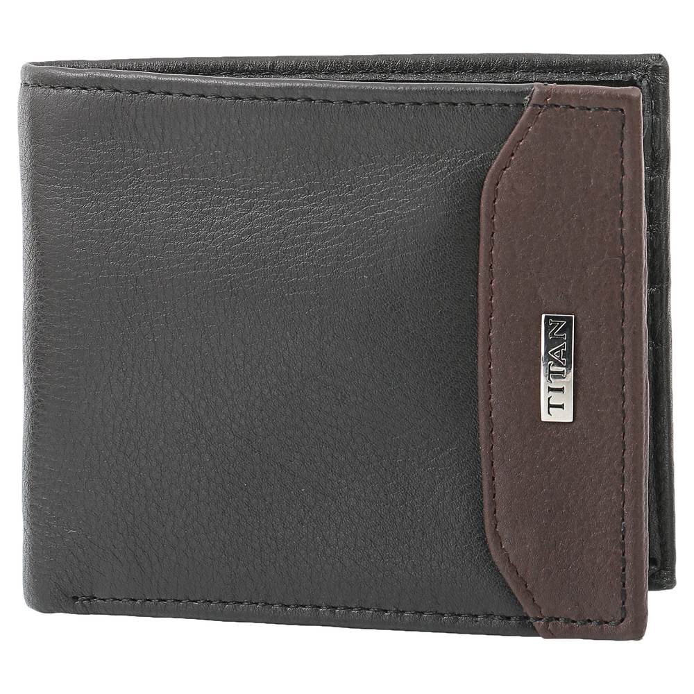 Black Leather Bifold Wallet