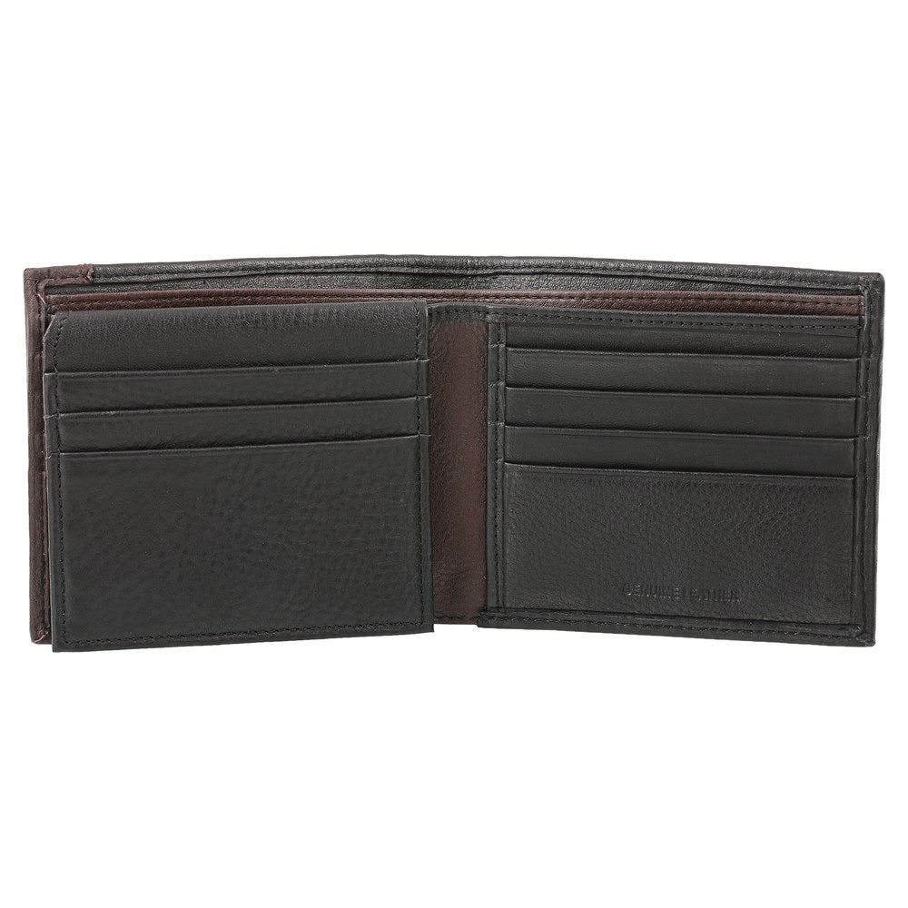 Black Leather Bifold Wallet