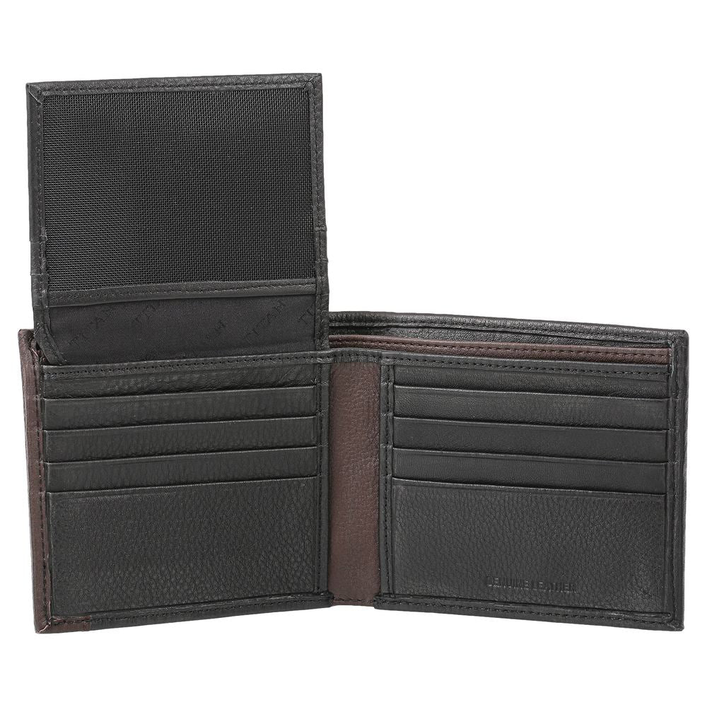 Black Leather Bifold Wallet