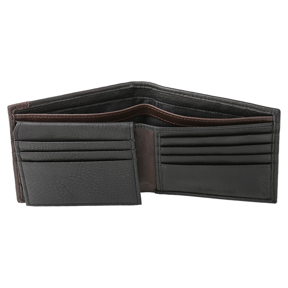 Black Leather Bifold Wallet