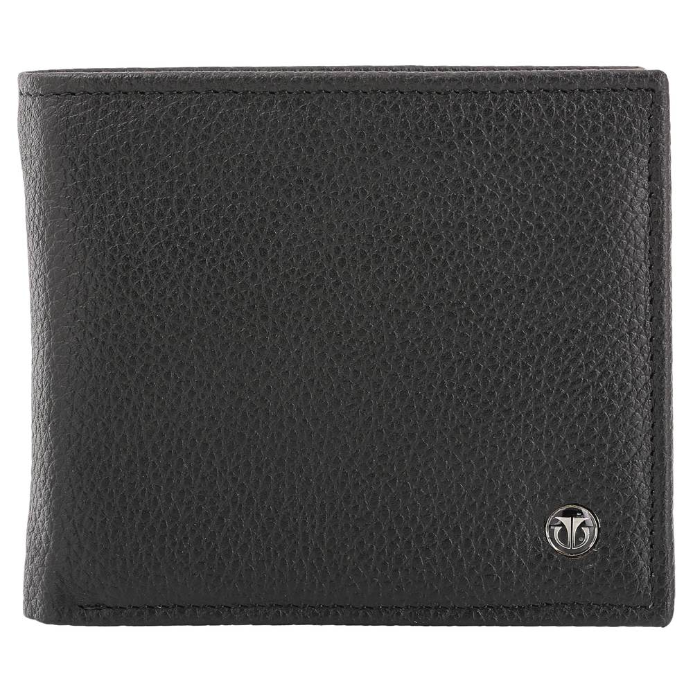 Black Leather Bifold Wallet