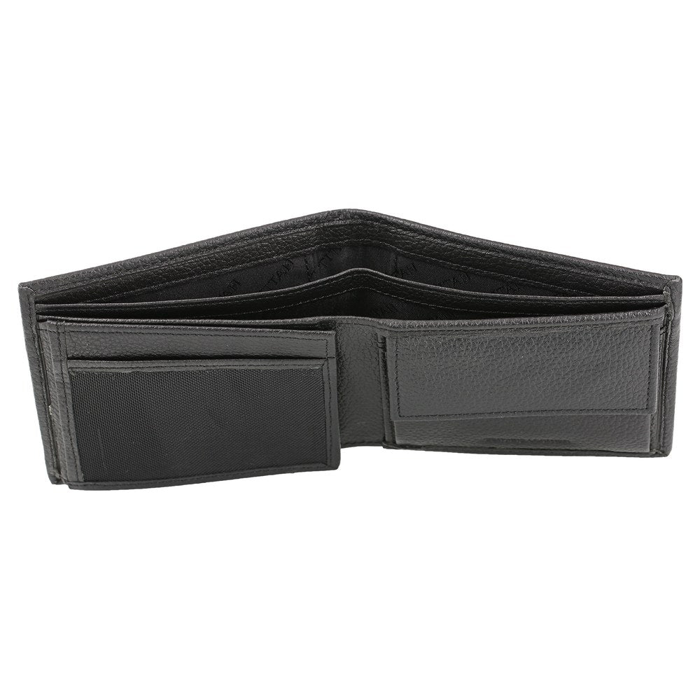 Black Leather Bifold Wallet