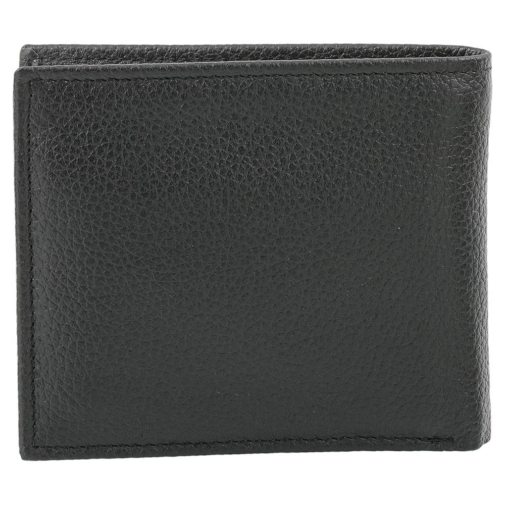 Black Leather Bifold Wallet